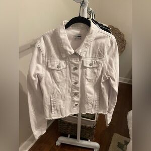 White denim jacket